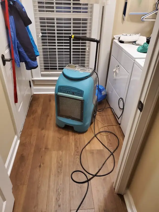Commercial dehumidifier deployed for Flood Damage Cleanup in Grand Prairie